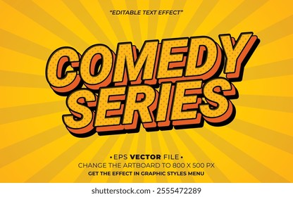 Comedy Series text effect editable effect