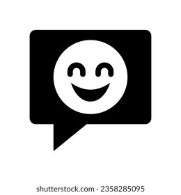 comedy solid icon illustration vector graphic
