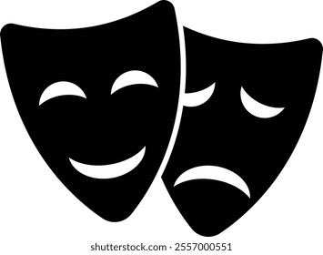 Comedy, Theater, Drama Icon Illustration