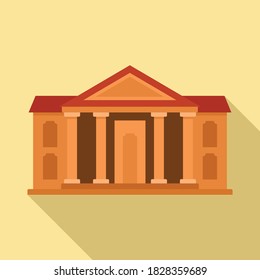 Comedy theater icon. Flat illustration of comedy theater vector icon for web design