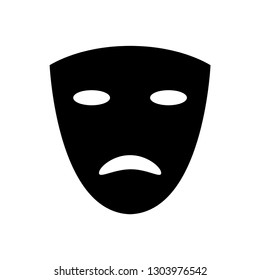  comedy theater mask icon. vector line icons design