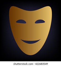 Comedy theatrical masks