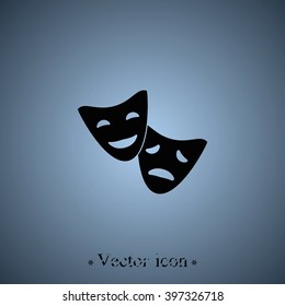 Comedy and tragedy masks.