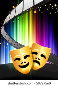Imagen original de la comedia y la tragedia en el espectro abstracto