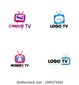 Comedy TV and Monkey TV Logo Design