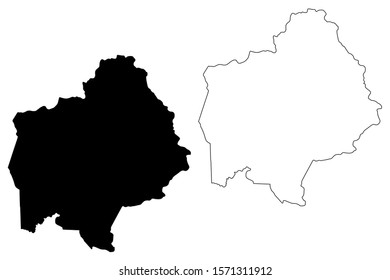 Comerio municipality (Commonwealth of Puerto Rico, Porto Rico, PR, Unincorporated territories of the United States) map vector illustration, scribble sketch Comerio map