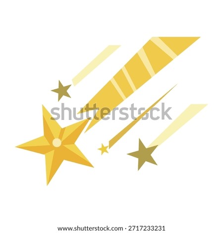 Comet emoji icon illustration isolated on white background. Comet sign symbol.