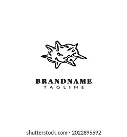 comet falling down logo icon design template modern vector illustration