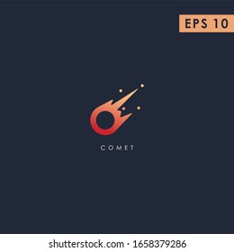 Comet FireBall Modern Logo Design Vector Template With Gradient Color