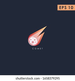Comet FireBall Modern Logo Design Vector Template With Gradient Color