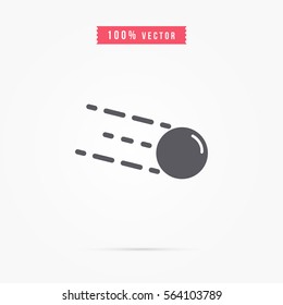  Comet flat icon for astronomy