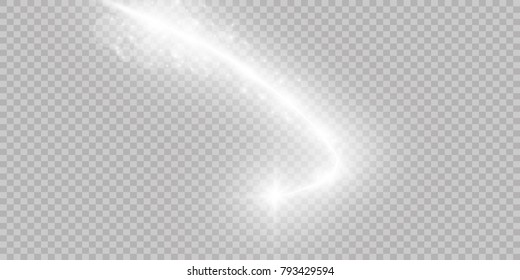 Cometa volando sobre un fondo transparente.