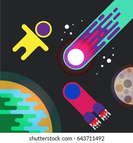 comet in galaxy