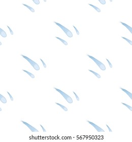 Comet icon in cartoon style isolated on white background. Space pattern stock vector illustration.