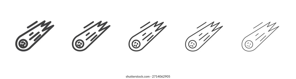 Kometen-Icon-Design, Logo, App, UI. Vektorgrafik, EPS