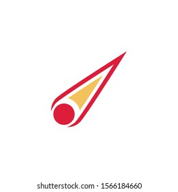 Comet icon design template vector isolated illustration