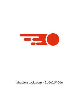 Comet icon design template vector isolated illustration