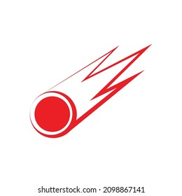 Comet icon design template vector isolated illustration