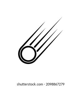Comet icon design template vector isolated illustration
