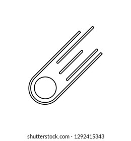 comet icon. Element of Space for mobile concept and web apps icon. Thin line icon for website design and development, app development