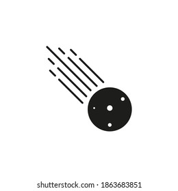 comet icon element of space icon for mobile concept and web apps. Thin line comet icon can be used for web and mobile. Premium icon on white background