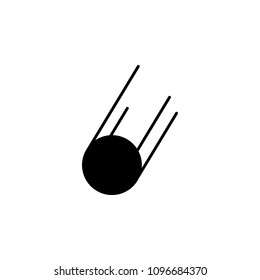 comet icon. Element of web icon with one color for mobile concept and web apps. Isolated comet icon can be used for web and mobile on white background