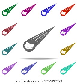 comet icon. Elements of Space in multi color style icons. Simple icon for websites, web design, mobile app, info graphics