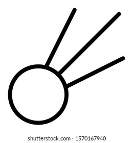comet icon glyph vector design 