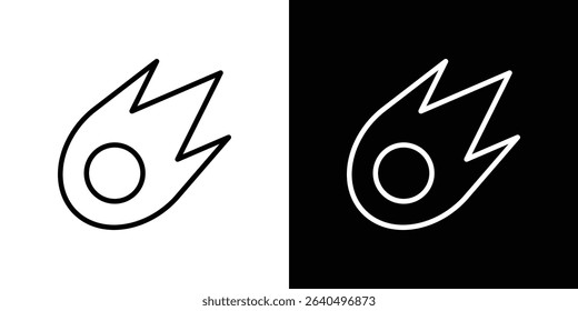 Comet icon Graphic vector set for ui design