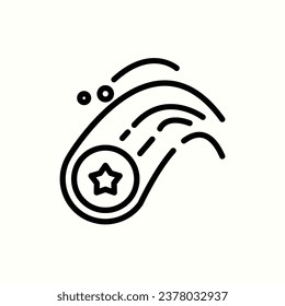 comet icon, isolated icon in light background, perfect for website, blog, logo, graphic design, social media, UI, mobile app