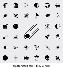comet icon. Space icons universal set for web and mobile