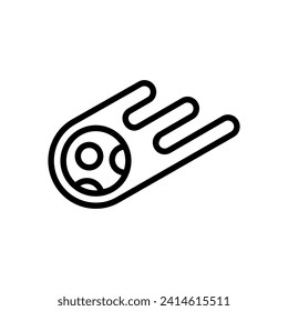 Comet icon symbol vector template