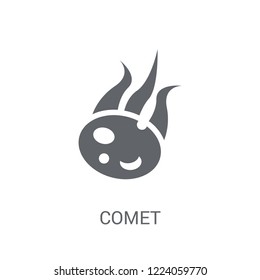 Comet icon. Trendy Comet logo concept on white background from Astronomy collection. Suitable for use on web apps, mobile apps and print media.
