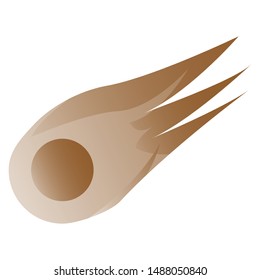 comet icon vector design. galaxy icon concept.