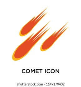 Comet icon vector isolated on white background for your web and mobile app design, Comet logo concept