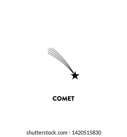 comet icon vector. comet sign on white background. comet icon for web and app