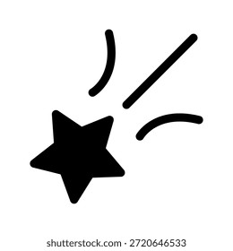 Ilustración de diseño de símbolo de Vector de icono de cometa