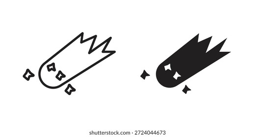 Ícones de cometa design de logotipo, Ícones de pictograma