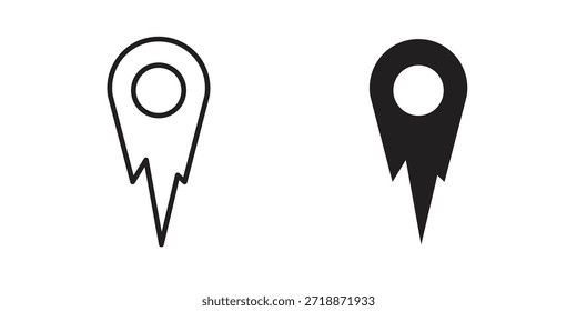 Ícones de cometa vetores de sinal. adequado para web, app, infográfico, etc