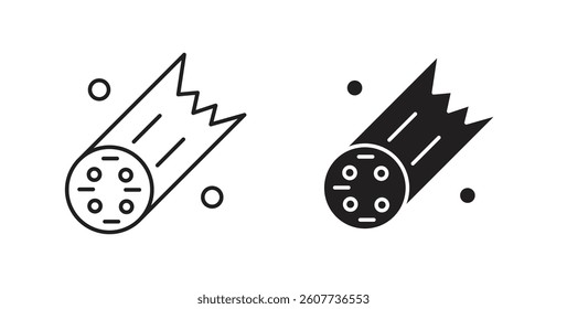 Comet icons vectors graphic designs