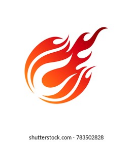 Comet Letter C Initial Logo