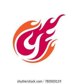 Comet Letter Y Initial Logo