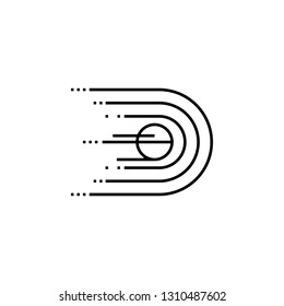 comet, light, nucleus, speed icon. Element of future pack for mobile concept and web apps icon. Thin line icon for website design and development, app development