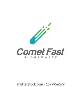 Comet Logo Design Template, Icon Symbol, Illustration.