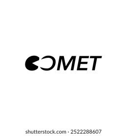 Comet logo, icon, vector illustration