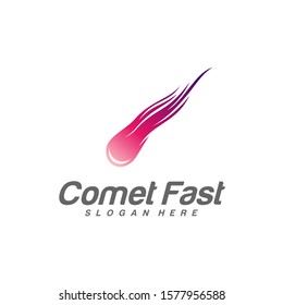 Comet Logo Vector, Comet Logo Design Template, Icon Symbol, Illustration
