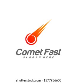 Comet Logo Vector, Comet Logo Design Template, Icon Symbol, Illustration