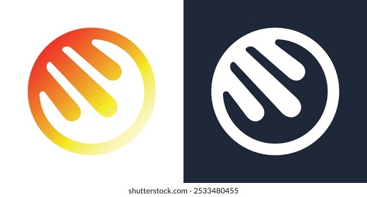 Comet meteor logo vector icon illustration design