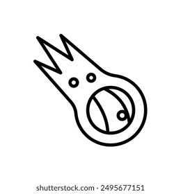 Comet, meteor - vector icon	
	