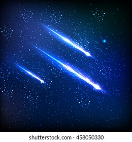 Cometa en el cielo fácilmente todo editable